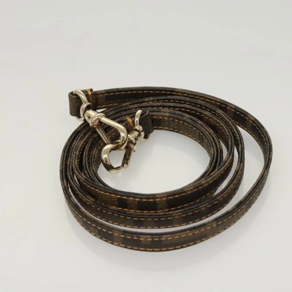 FENDI Zucca Canvas Zucchino Canvas Hand Bag 2way Brown Black beige - Picture 12 of 16